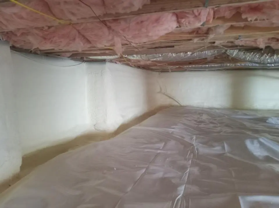 Crawl space encapsulation with closed-cell spray foam for Spray Foam Roofing in North Decatur